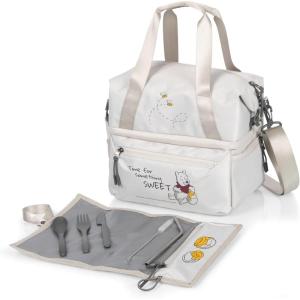 imagePICNIC TIME Star Wars Darth Vader Tarana Insulated Lunch Bag Made from Recycled Material Lunch Box with Picnic Set Upcycled Lunch Cooler Bag Carbon BlackDisney Winnie the Pooh  Halo Gray