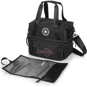 imagePICNIC TIME Star Wars Darth Vader Tarana Insulated Lunch Bag Made from Recycled Material Lunch Box with Picnic Set Upcycled Lunch Cooler Bag Carbon BlackStar Wars Darth Vader Dark Side  Carbon Black
