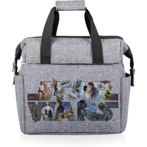 imagePICNIC TIME Star Wars Mandalorian Grogu On The Go Lunch Bag Soft Cooler Lunch Box Insulated Lunch Bag Heathered GrayStar Wars Celebration  Heathered Gray