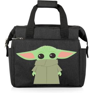 imagePICNIC TIME Star Wars Mandalorian Grogu On The Go Lunch Bag Soft Cooler Lunch Box Insulated Lunch Bag Heathered GrayStar Wars Mandalorian Grogu  Black