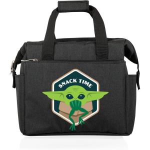 imagePICNIC TIME Star Wars Mandalorian Grogu On The Go Lunch Bag Soft Cooler Lunch Box Insulated Lunch Bag Heathered GrayStar Wars Mandalorian Grogu Snack Time Black