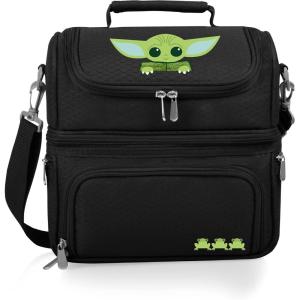imagePICNIC TIME Star Wars Mandalorian Grogu Pranzo Lunch Bag Insulated Lunch Box with Utensil Set Lunch Cooler Bag BlackStar Wars Mandalorian Grogu  Black