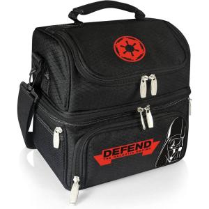 imagePICNIC TIME Star Wars Mandalorian Grogu Pranzo Lunch Bag Insulated Lunch Box with Utensil Set Lunch Cooler Bag Navy BlueStar Wars Darth Vader  Black