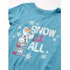imageAmazon Essentials Disney  Marvel  Star Wars  Frozen  Princess Girls and Toddlers ShortSleeve TShirts MultipacksPurpleBlueGreyFrozen 2 Born Leader