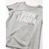 imageAmazon Essentials Disney  Marvel  Star Wars  Frozen  Princess Girls and Toddlers ShortSleeve TShirts MultipacksPurpleBlueGreyFrozen 2 Born Leader