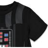 imageSTAR WARS Darth Vader Costume TShirt Shorts and Cape 3 Piece Toddler to Big KidBlack
