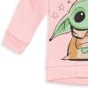 imageSTAR WARS The Mandalorian The Child Girls Pullover Hoodie and Leggings Outfit Set Infant to Big KidPinkGreen