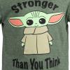 imageSTAR WARS The Mandalorian The Child TShirt and French Terry Shorts Outfit Set Infant to Big KidGreen  Grey
