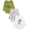 imageAmazon Essentials Disney  Marvel  Star Wars  Frozen  Princess Girls and Toddlers LongSleeve Tunic TShirts Pack of 3Minnie and Friends