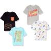 imageAmazon Essentials Disney  Marvel  Star Wars Boys and Toddlers ShortSleeve TShirts Previously Spotted Zebra MultipacksCarsLightning Mcqueen