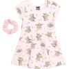 imageSTAR WARS Baby Yoda French Terry Skater Dress Infant to Big KidPink