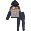 imageSTAR WARS The Mandalorian Fleece Pullover Hoodie and Pants Outfit Set Infant to Big Kid Sizes 12 Months  1820Gray  Navy