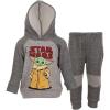 imageSTAR WARS The Mandalorian Fleece Pullover Hoodie and Pants Outfit Set Infant to Big Kid Sizes 12 Months  1820Gray