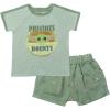 imageSTAR WARS The Mandalorian The Child TShirt and French Terry Shorts Outfit Set Infant to Big KidGrey  Green