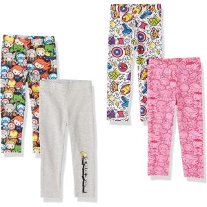 imageAmazon Essentials Disney  Marvel  Star Wars  Frozen  Princess Girls and Toddlers Leggings MultipacksMarvel Captain America