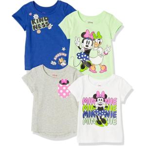 imageAmazon Essentials Disney  Marvel  Star Wars  Frozen  Princess Girls and Toddlers ShortSleeve TShirts MultipacksMinnie Kindness