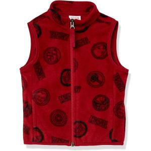 imageAmazon Essentials Disney  Marvel  Star Wars Boys and Toddlers Polar Fleece VestsMarvel Logo