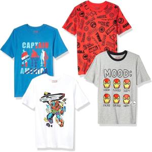 imageAmazon Essentials Disney  Marvel  Star Wars Boys and Toddlers ShortSleeve TShirts Previously Spotted Zebra MultipacksBlueRedWhite  Marvel Heroes