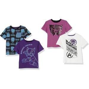 imageAmazon Essentials Disney  Marvel  Star Wars Boys and Toddlers ShortSleeve TShirts Previously Spotted Zebra MultipacksMarvel Black Panther