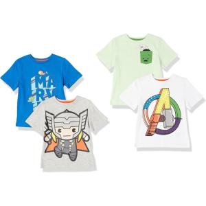 imageAmazon Essentials Disney  Marvel  Star Wars Boys and Toddlers ShortSleeve TShirts Previously Spotted Zebra MultipacksMarvel Iconslogo
