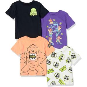 imageAmazon Essentials Disney  Marvel  Star Wars Boys and Toddlers ShortSleeve TShirts Previously Spotted Zebra MultipacksStar Wars Move Along