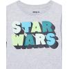imageAmazon Essentials Disney  Marvel  Star Wars Boys and Toddlers LongSleeve 2in1 TShirts Pack of 2Star Wars Logocamo