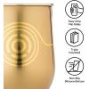 imageCorkcicle Star Wars Droids Gift Set BB8 R2D2 and C3PO Insulated Stainless Steel Cups with Lids Keeps Beverages Chilled for 9 Hours 12 oz Pack of 3 BundleC3PO