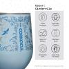 imageCorkcicle Star Wars Droids Gift Set BB8 R2D2 and C3PO Insulated Stainless Steel Cups with Lids Keeps Beverages Chilled for 9 Hours 12 oz Pack of 3 BundleCinderella