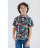 imageSTAR WARS Stormtrooper Darth Vader Hawaiian Button Down Shirt Toddler to Big KidBlack