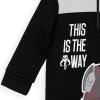 imageSTAR WARS The Mandalorian The Child Fleece Half Zip Hoodie Infant to Big KidBlack