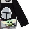imageSTAR WARS The Mandalorian The Child Fleece Half Zip Hoodie Infant to Big KidBlack