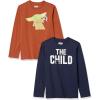 imageAmazon Essentials Disney  Marvel  Star Wars Boys LongSleeve TShirts  Discontinued Colors Pack of 2
