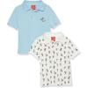 imageAmazon Essentials Disney  Marvel  Star Wars Boys and Toddlers ShortSleeve Pique Polo Shirts Pack of 2Mickey Peace