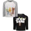 imageSTAR WARS The Mandalorian 2 Pack TShirts Infant to Big KidBlack  Gray
