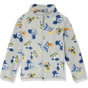 imageAmazon Essentials Disney  Marvel  Star Wars  Princess Girls and Toddlers Polar Fleece FullZip Mock JacketsMickey and Friends