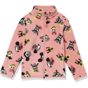 imageAmazon Essentials Disney  Marvel  Star Wars  Princess Girls and Toddlers Polar Fleece FullZip Mock JacketsMinnie and Friends