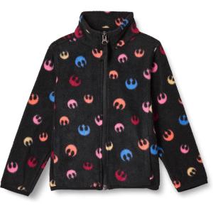 imageAmazon Essentials Disney  Marvel  Star Wars  Princess Girls and Toddlers Polar Fleece FullZip Mock JacketsStar Wars Multi Rebel