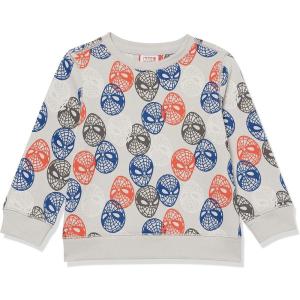 imageAmazon Essentials Disney  Marvel  Star Wars Boys and Toddlers Fleece Pullover Crew SweatshirtMarvel Spiderman