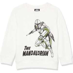 imageAmazon Essentials Disney  Marvel  Star Wars Boys and Toddlers Fleece Pullover Crew SweatshirtStar Wars Mando