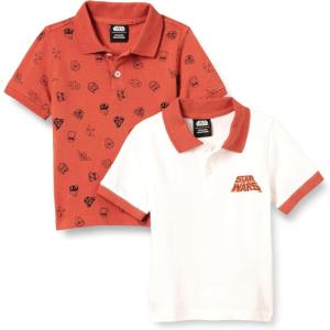 imageAmazon Essentials Disney  Marvel  Star Wars Boys and Toddlers ShortSleeve Pique Polo Shirts Pack of 2Star Wars Logo