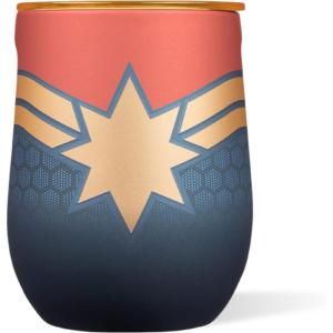 imageCorkcicle Star Wars Droids Gift Set BB8 R2D2 and C3PO Insulated Stainless Steel Cups with Lids Keeps Beverages Chilled for 9 Hours 12 oz Pack of 3 BundleCaptain Marvel