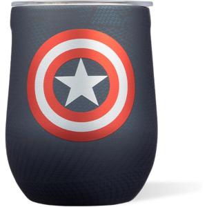imageCorkcicle Star Wars Droids Gift Set BB8 R2D2 and C3PO Insulated Stainless Steel Cups with Lids Keeps Beverages Chilled for 9 Hours 12 oz Pack of 3 BundleCaptain America