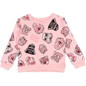 imageSTAR WARS French Terry Sweatshirt Infant to Big Kid Sizes 12 Months  1820Bubblegum Pink