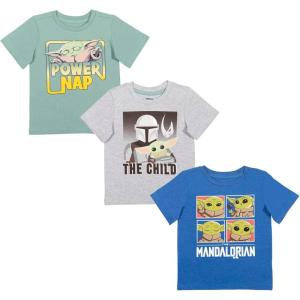 imageSTAR WARS The Mandalorian Darth Vader Chewbacca Stormtrooper 3 Pack TShirts Infant to Big KidGreenBlueGray