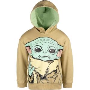 imageSTAR WARS The Mandalorian The Child Fleece Pullover Hoodie Little Kid to Big KidBeige