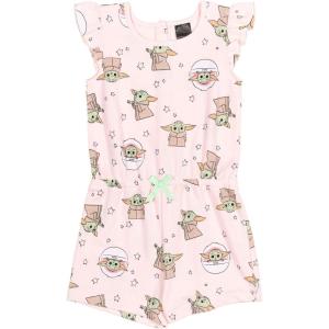 imageSTAR WARS The Mandalorian The Child Girls Sleeveless Romper Infant to Big KidPink