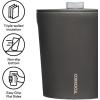 imageCorkcicle Insulated Ice Bucket with Lid Stainless Steel 100 oz Capacity  TripleWalled NonSlip Bottom Keeps Ice Cold for 48 Hours  Dishwasher Safe Ergonomic Design with NonSlip BottomCeramic Slate