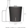 imageCorkcicle Insulated Ice Bucket with Lid Stainless Steel 100 oz Capacity  TripleWalled NonSlip Bottom Keeps Ice Cold for 48 Hours  Dishwasher Safe Ergonomic Design with NonSlip BottomCeramic Slate