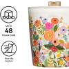 imageCorkcicle Insulated Ice Bucket with Lid Stainless Steel 100 oz Capacity  TripleWalled NonSlip Bottom Keeps Ice Cold for 48 Hours  Dishwasher Safe Ergonomic Design with NonSlip BottomGarden Party Cream