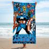 imageJay Franco Star Wars Kids Bath Pool Beach Towel  Super Soft ampamp Absorbent 100 Cotton Towel Measures 28 x 58 Features R2D2 C3PO Stormtrooper ampamp Boba FettBlue  Captain America